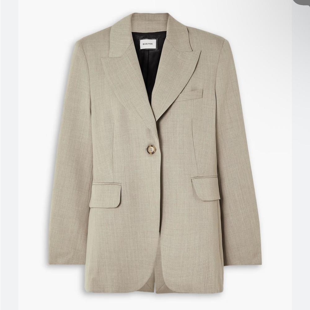 Beare Park Wool Blazer‎ in Stone 10